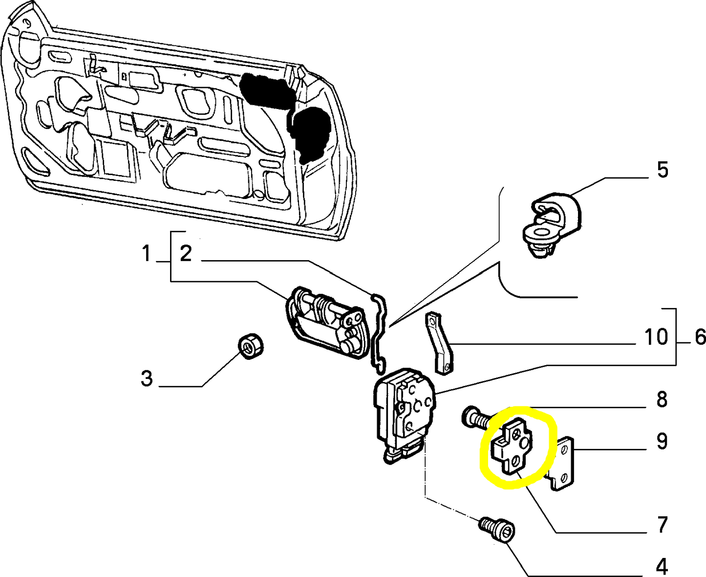 Lancia K Alfa Romeo 166 Scontrino Porta Portiera Sportello Anteriore e Posteriore Nuovo Originale 82487460 60652244