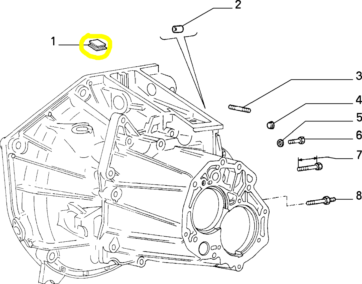 Lancia Thema Fiat croma Tappo Scatola Cambio Nuovo Originale 7649901 4383759