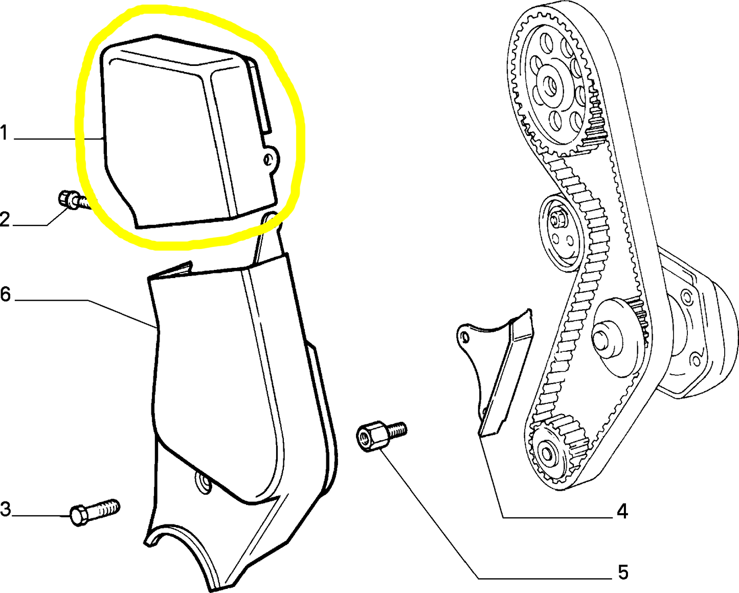 Autobianchi Y10 1100 Coperchio Superiore Distruzione Nuovo Originale 46781463 46759990