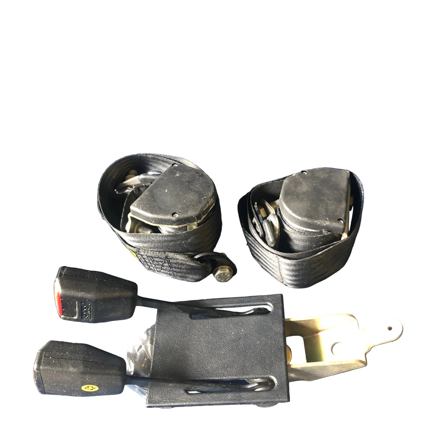 Lancia Prisma Kit Cinture di Sicurezza Anteriori Nero Nuovo Originale 82397520 176292180 - Raggi's Collectibles' Automotive Art