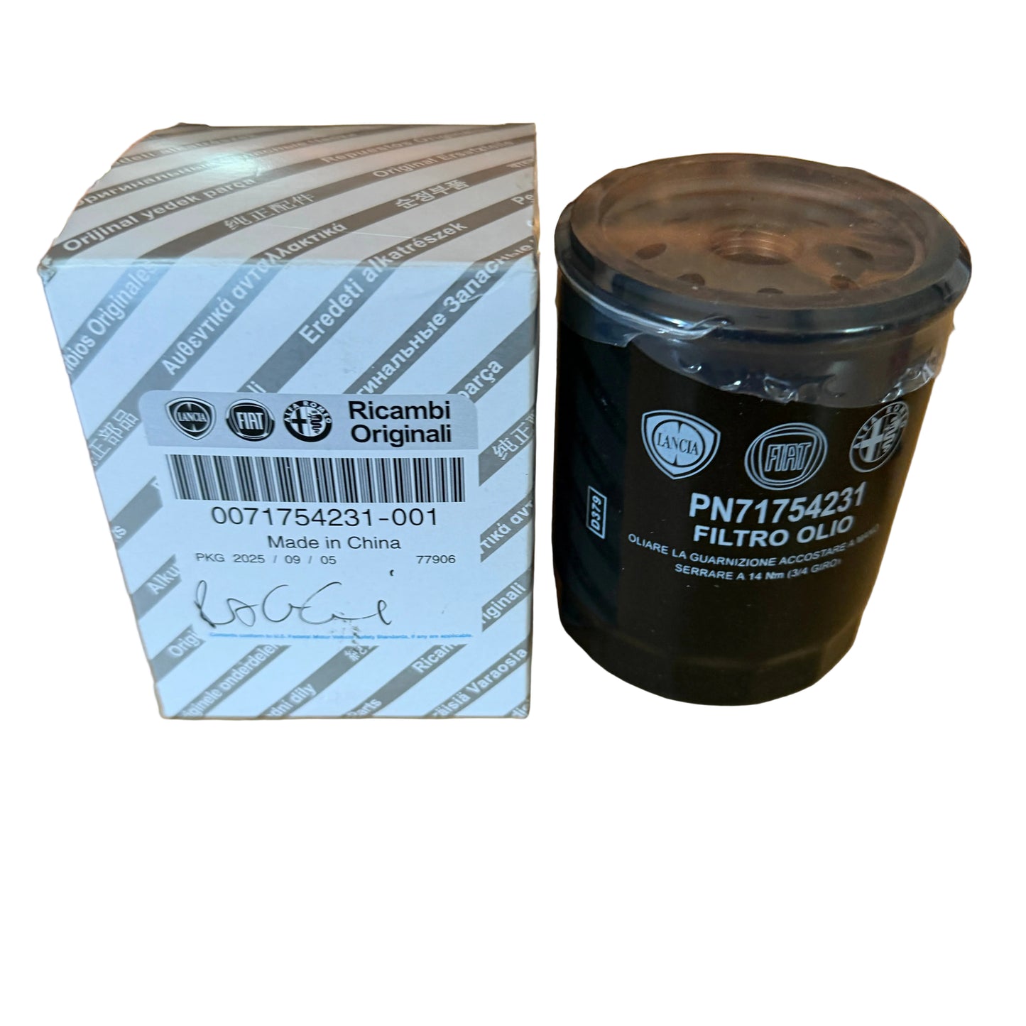 Lancia Beta e Thema Filtro Olio Nuovo Originale 71754231 4434793 -