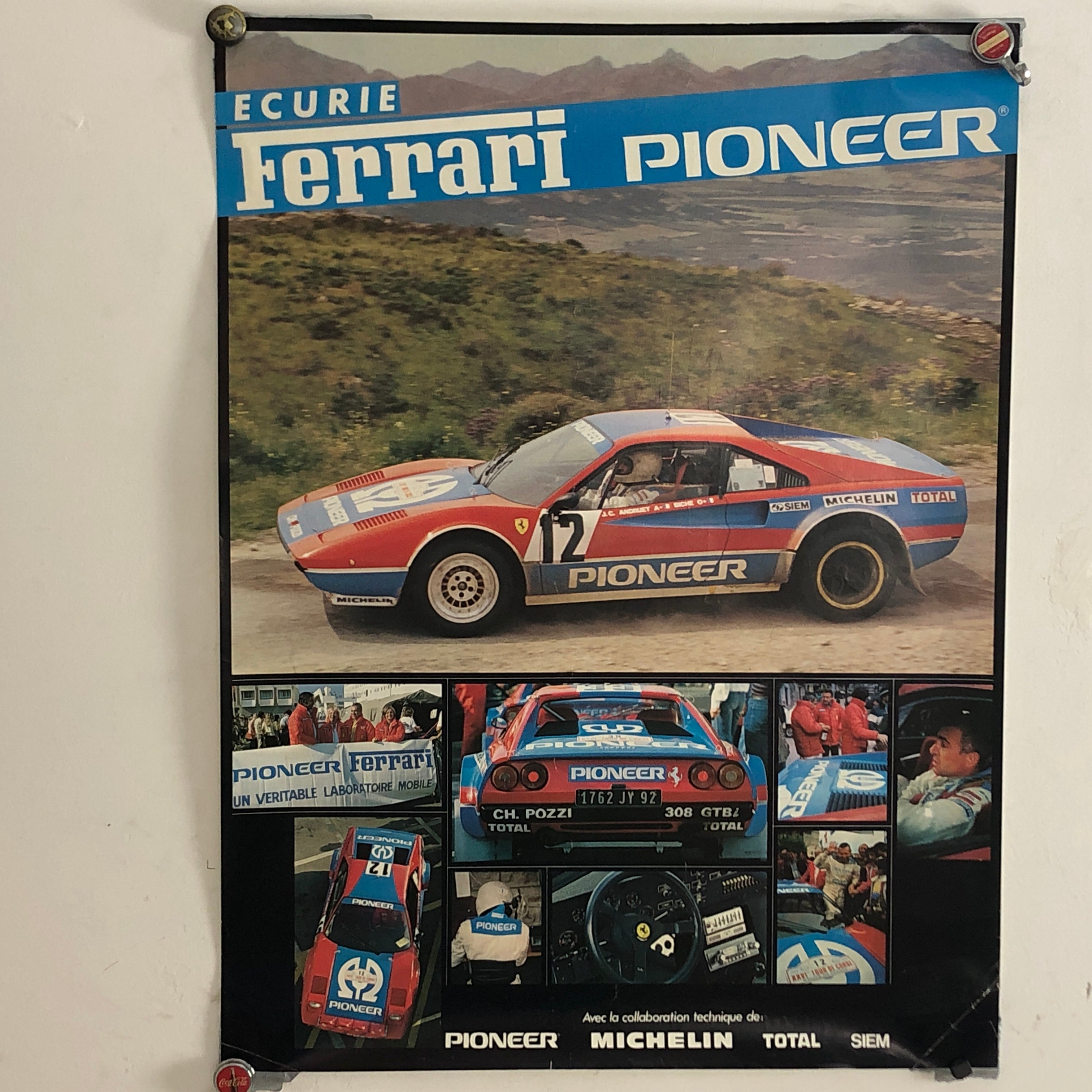 Ferrari Poster Scuderia Ferrari Pioneer With Ferrari 308 GTB 4 By Jea Ferrari Poster Scuderia Ferrari Pioneer With Ferrari 308 GTB 4 By Jea