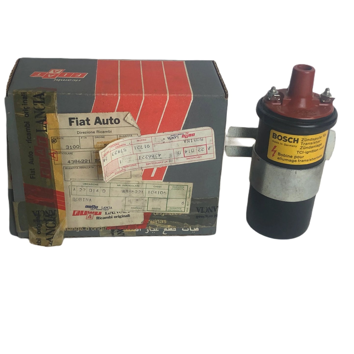 Lancia Beta Coupé Spider HPE Trevi Gamma Berlina Coupé Bobina Accensione Bosch Nuova Originale 4386221 - Raggi's Collectibles' Automotive Art
