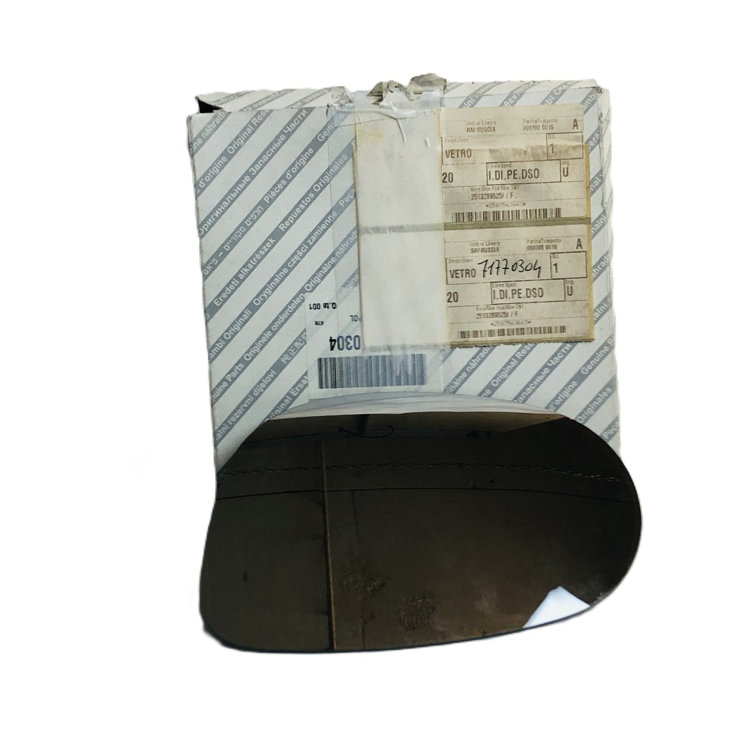 Lancia Ypsilon Manula Left Rearview Mirror Glass New Original 71770304