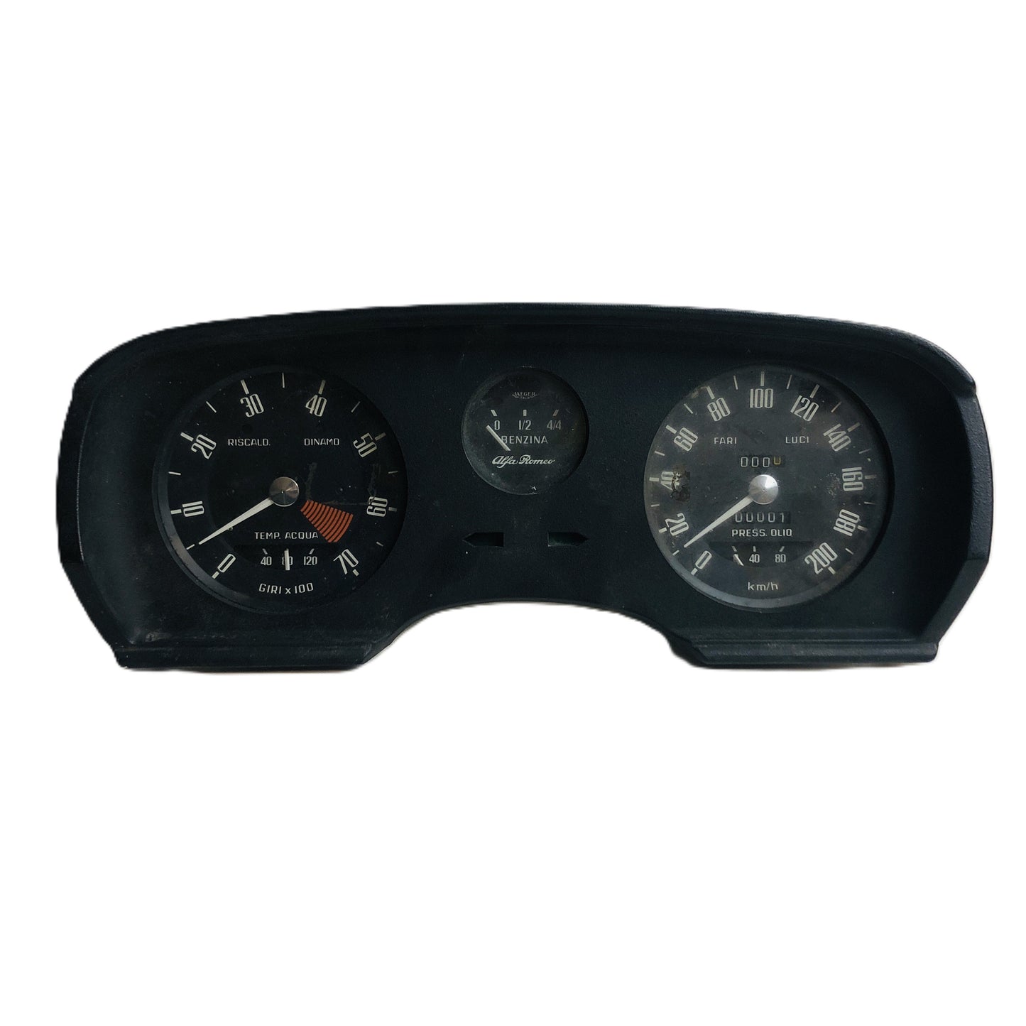 Alfa Romeo Giulia Quadro Strumenti Cruscotto Completo Jaeger Nuovo Originale - Raggi's Collectibles' Automotive Art