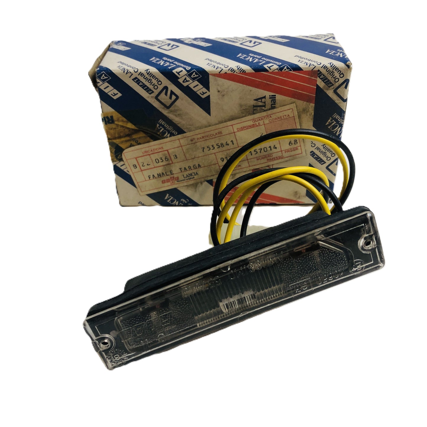 Autobianchi A112 Fiat Panda Fanale Targa Nuovo Originale 7535841 - Raggi's Collectibles' Automotive Art