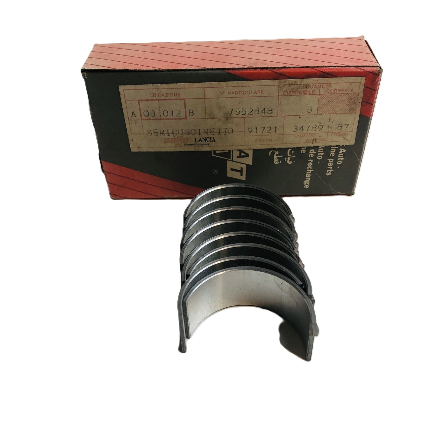 Autobianchi Y10 1000 e 1100 Serie Semicuscinetti Bronzine Biella Nuova Originale 7552848 7596773 - Raggi's Collectibles' Automotive Art