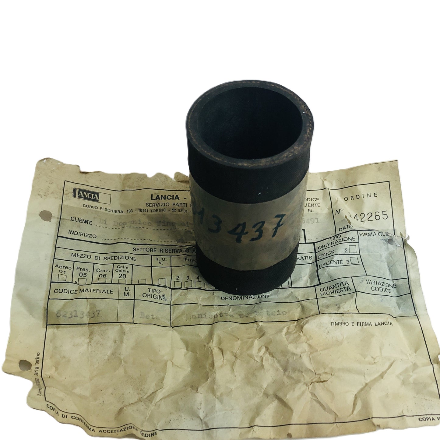 Lancia Beta Berlina Coupé HPE e Spider Manicotto di Raccordo Serbatoio e Tubo Introduzione Carburante Nuovo Originale 82313437 - Raggi's Collectibles' Automotive Art