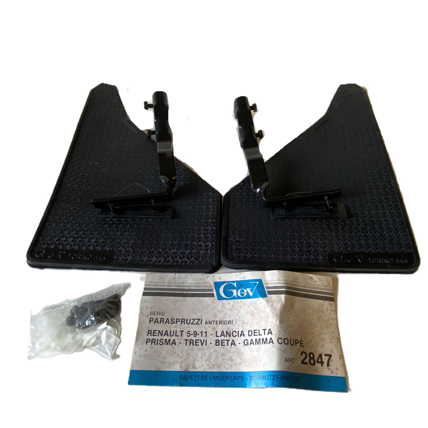 Lancia Beta e Trevi Paraspruzzi Anteriori GEV Nuovi 2847 - Raggi's Collectibles' Automotive Art