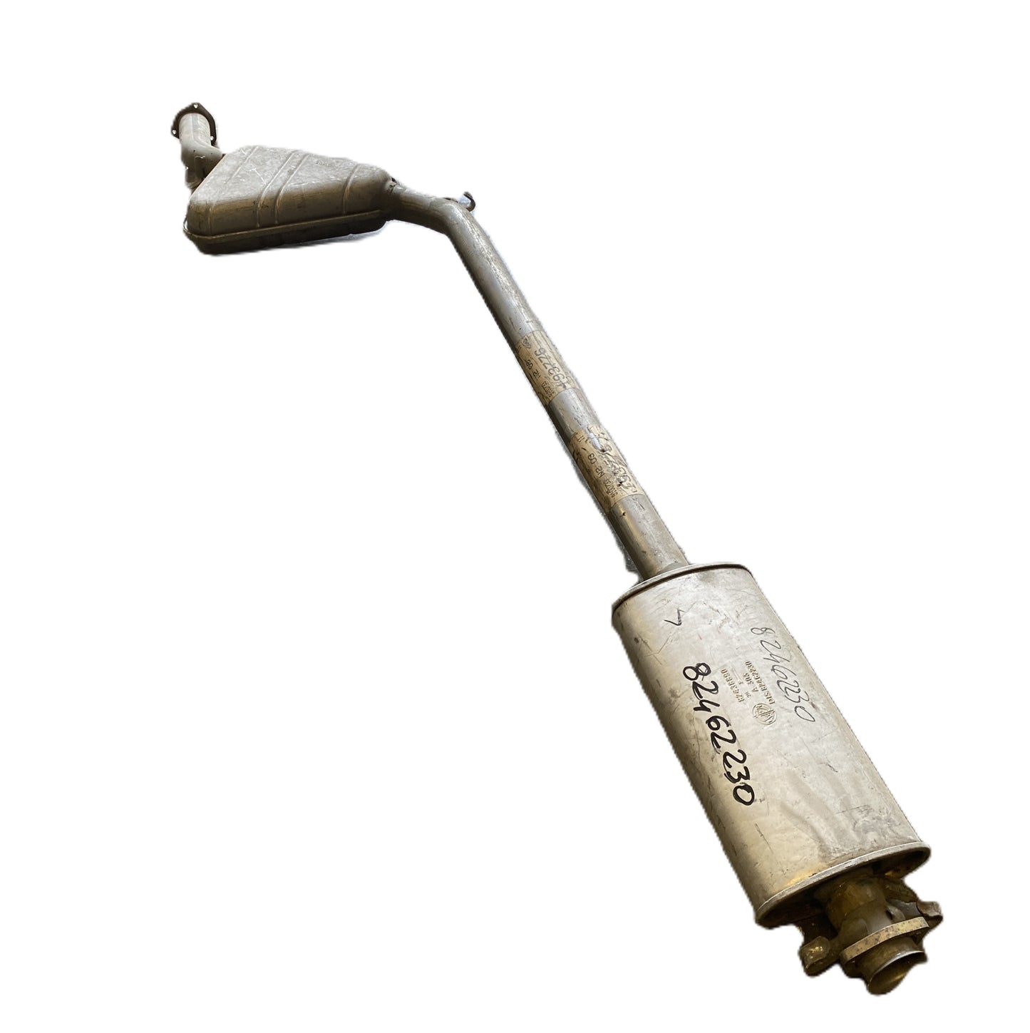 Lancia Thema 16V TB Fiat Croma Silenziatore Centrale Nuovo Originale 82462230 82438890 - Raggi's Collectibles' Automotive Art