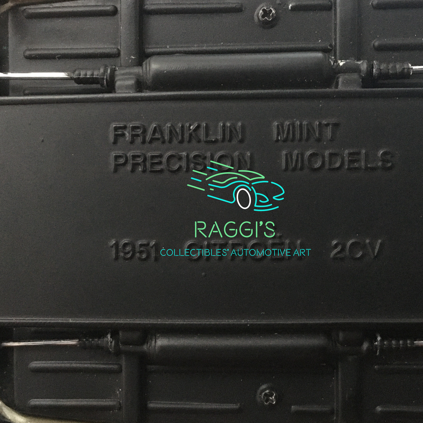 Citroën, Modellino in Metallo Pressofuso Franklink Mint Citroën 2CV 1951 Scala 1:24 - Raggi's Collectibles' Automotive Art