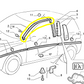 Lancia Y Guarnizione di Tenuta Montante Parabrezza e Portiera Destra Nuova Originale 46468982 7793027