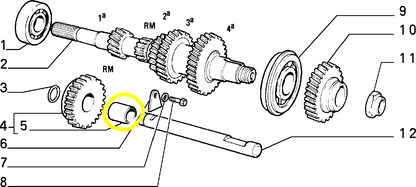 Lancia Delta R86 Autobianchi Y10 Boccola Ingranaggio Retromarcia Nuova Originale 7597527 5997381