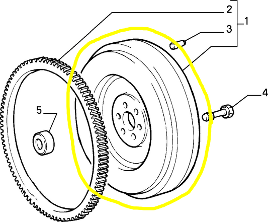 Lancia Thema Fiat Croma Engine Flywheel New Original 98424655 4847434