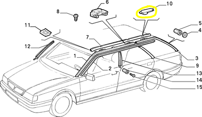 Lancia Dedra SW Roof Right Plug New Original 7794086