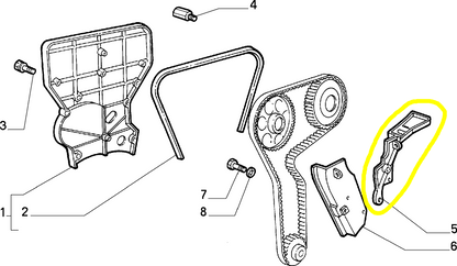 Fiat Barchetta and Coupé Timing Belt Cover Left Protection New Original 60605814 60812497