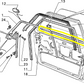 Lancia Thema Front Left Window Scraper Molding New Original 82470611