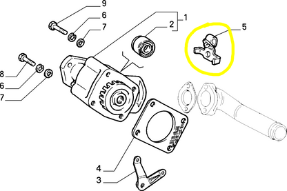 Lancia Delta e Dedra Staffa Tubazioni Pompa Acqua Nuova Originale 60808160