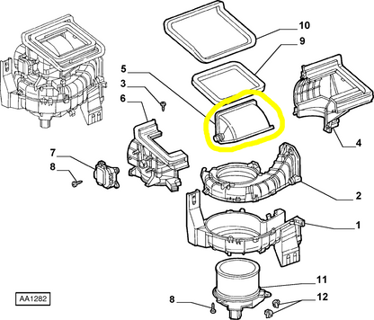 Lancia Lybra Sportello Riscaldamento e Condizionatore Nuovo Originale 46723035