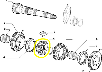 Lancia Y Fiat Punto Hub 1st and 2nd Speed New Original 46742443