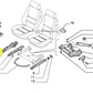 Lancia Delta Dedra and Y Passenger Seat Position Adjustment Lever New Original 46997279