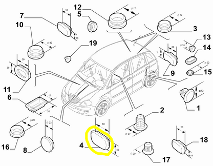 Lancia Musa and Ypsilon Plug New Original 7787253