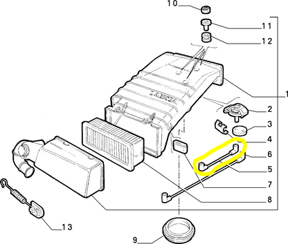 Lancia Delta e Dedra 1600 Tubo Flessibile Termovalvola Filtro Aria Nuovo Originale 7730611