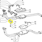 Autobianchi Y10 Fiat Panda Exhaust Pipe Bracket New Original 7673302