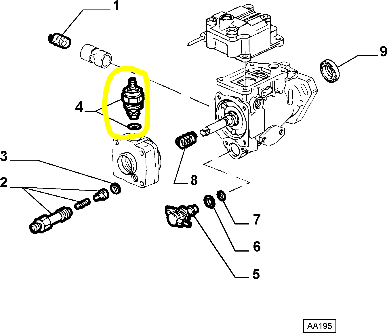 Lancia Thema TD Fiat Croma TD Elettrovalvola Pompa Iniezione Nuova Originale 9940894 42486471