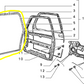 Autobianchi Y10 Front Door Seal Gasket Chanel New Original 5952228 5952160