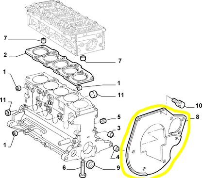 Lancia K and Lybra Engine Crankcase Protection New Original 7759013 60813869