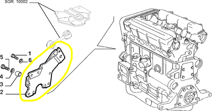 Lancia Dedra Integrale and Dedra Engine Suspension Plate New Original 7669852