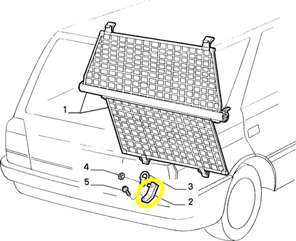 Lancia Dedra SW Baggage Compartment Net Left Bracket New Original 46725294