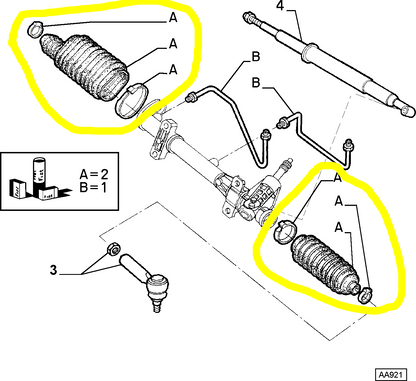 Alfa Romeo 164 Kit Riparazione Servosterzo Nuovo Originale Codice 9943835 - Raggi's Collectibles' Automotive Art