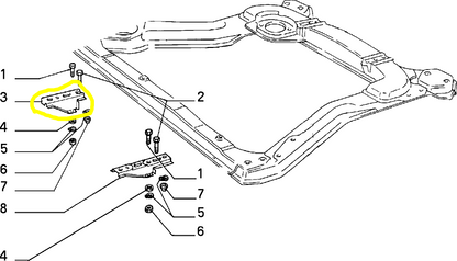 Lancia Thema Mensola Inferiore Destra Radiatore o Staffa Sospensione Motore Nuova Originale 82434425