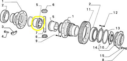 Fiat Uno Diesel Differential Sun Gear New Original 46407424 5950720