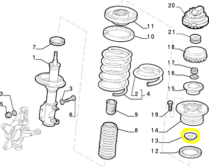 Lancia K Front Suspension Spacer New Original 82470973