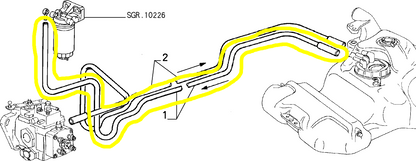 Lancia Dedra TD Fuel Tank Hose New Original 7726912 7728685