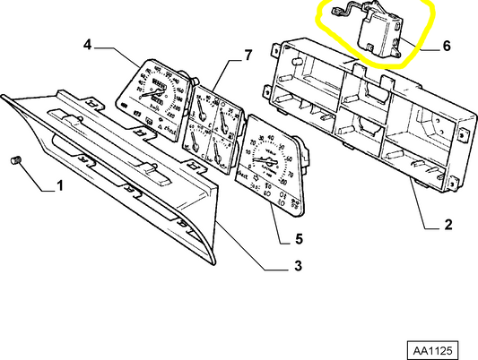 Lancia Thema Electronic Control Unit for Instrument Panel New Original 9942349