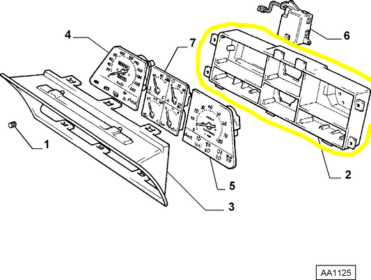 Lancia Thema Instrument Cluster Box New Original Spare Part Code 9942351