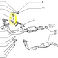 Autobianchi Y10 1100 Fiat Tipo Exhaust Pipe Bracket New Original 7731361