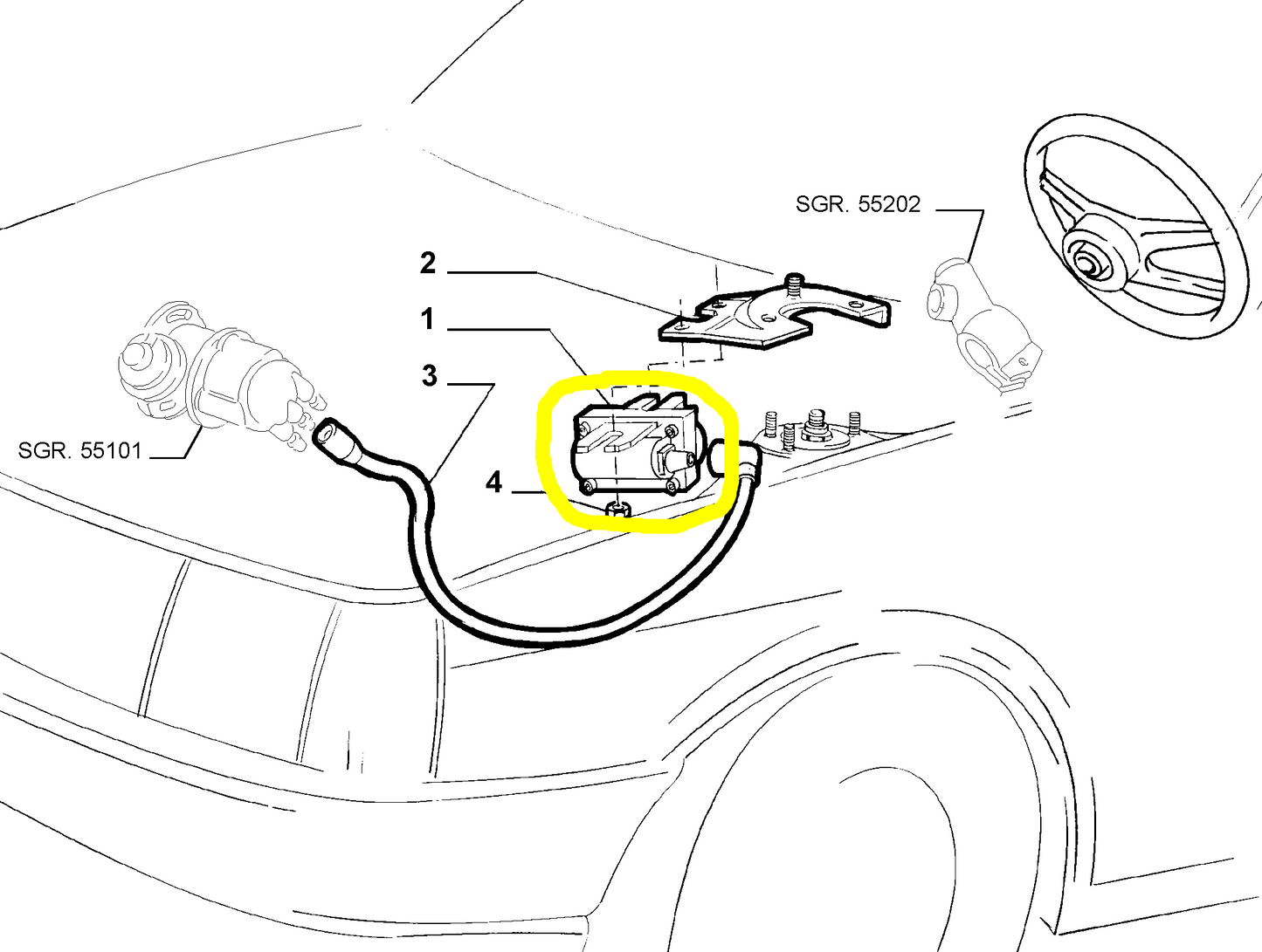 Autobianchi Y10 Fiat Panda Bobina Accensione Motore Nuova Originale 7746152 7582152