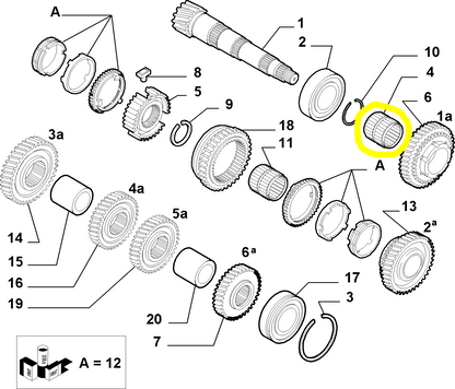 Lancia K and Thesis 1st Gear Roller Cage New Original 46750020 46436869