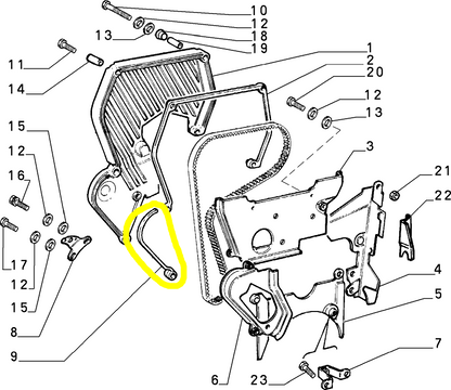 Lancia Delta Integrale and Evoluzione Timing Cover Seal Gasket New Original 7648230