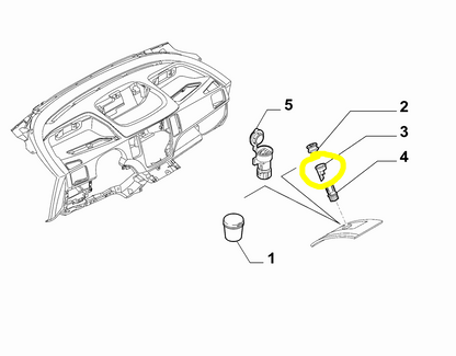 Lancia Musa Fiat Idea ghiera Accendisigari Nuova Originale 51779306 51738915