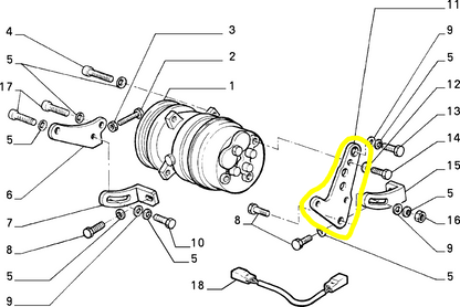 Lancia Delta e Dedra TD Piastra Compressore Aria Condizionata Nuova Originale 7705314 7604448