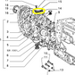 Lancia Thema TD Fiat Croma Engine Crankcase Cover Seal Gasket New Original 98421279 7302827