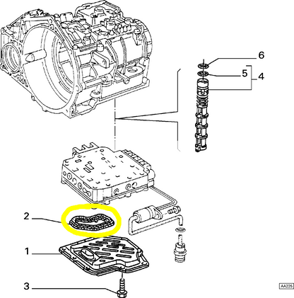 Lancia Dedra Guarnizione di Tenuta Filtro Olio Cambio Automatico Nuova Originale 9944228