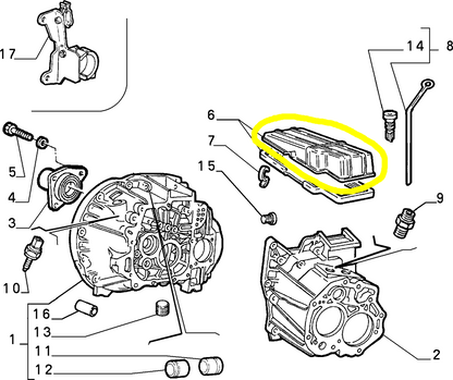 Lancia K 3.0 V6 Gearbox Cover New Original 60811499 5991745