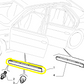 Lancia Delta Dedra Integrale Guarnizione di Tenuta Esterna Porta Portiera Sportello Anteriore Sinistro 46463576 82462293